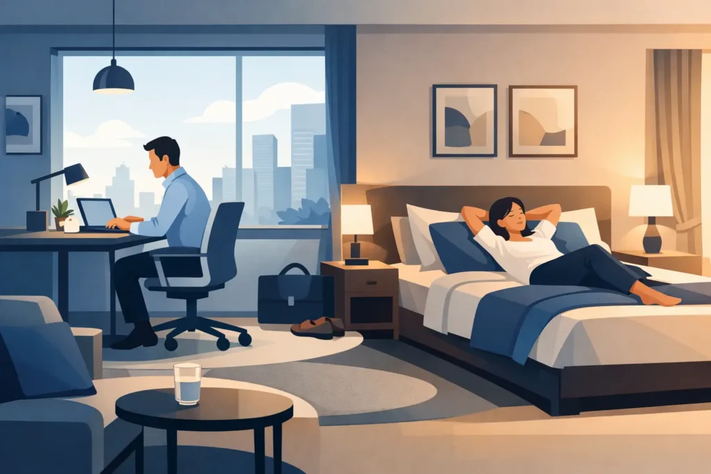 Suite ejecutiva para rendir y descansar