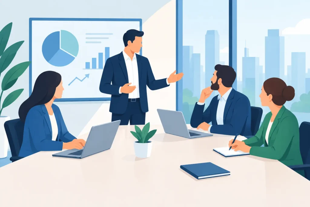 Reuniones ejecutivas que impulsan decisiones