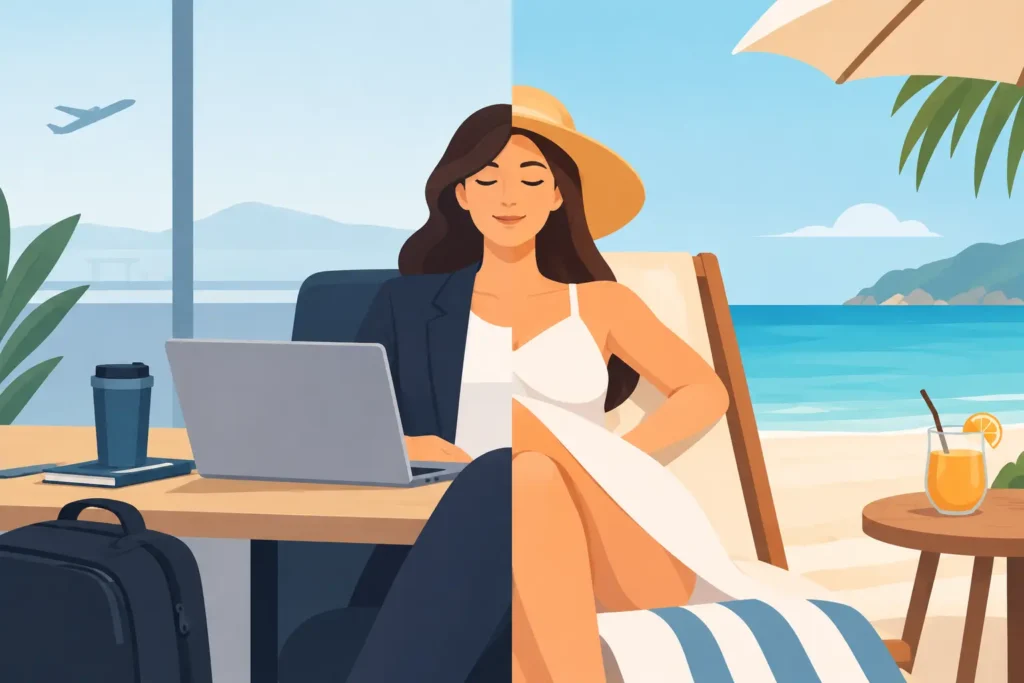 Cómo separar trabajo y descanso en un viaje