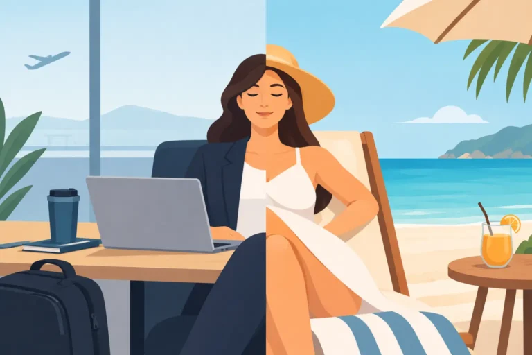 Cómo separar trabajo y descanso en un viaje